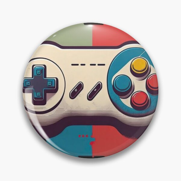 Item preview, Colorful artwork of a nostalgic Super Nintendo video game controller. designed and sold by koringaFTS.