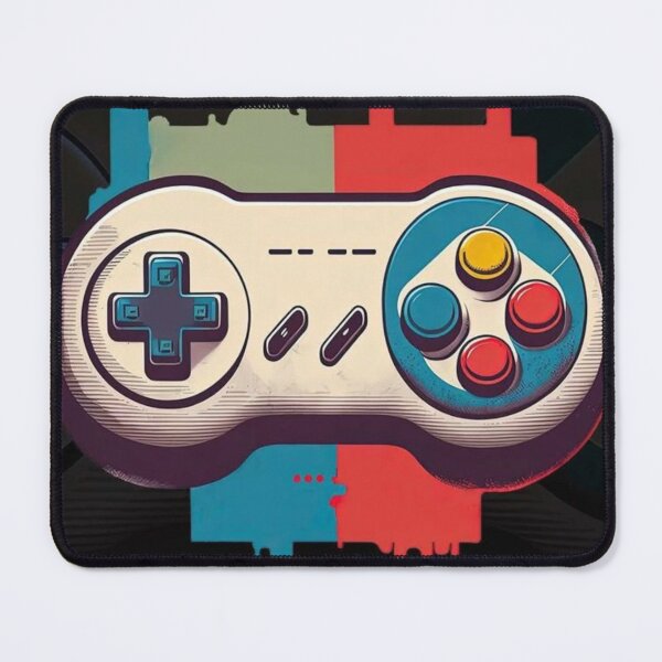 Item preview, Colorful artwork of a nostalgic Super Nintendo video game controller. designed and sold by koringaFTS.