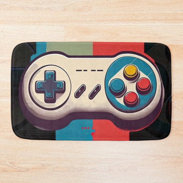 Item preview, Colorful artwork of a nostalgic Super Nintendo video game controller. designed and sold by koringaFTS.