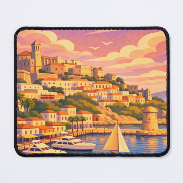 Item preview, Ibiza Town Spain Travel Poster designed and sold by MatthewHeights.