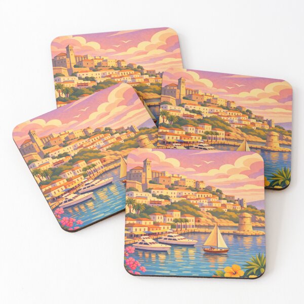 Item preview, Ibiza Town Spain Travel Poster designed and sold by MatthewHeights.