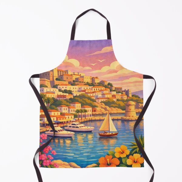 Item preview, Ibiza Town Spain Travel Poster designed and sold by MatthewHeights.