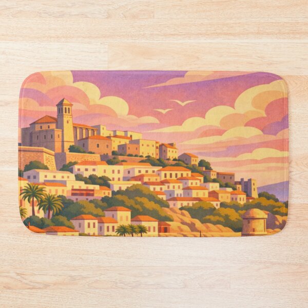 Item preview, Ibiza Town Spain Travel Poster designed and sold by MatthewHeights.
