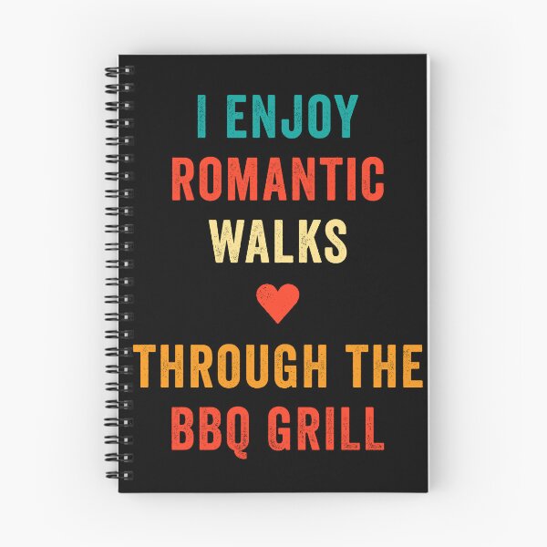 Item preview, I Enjoy Romantic Walks BBQ Grill Funny Barbecue Grill designed and sold by wingstar.