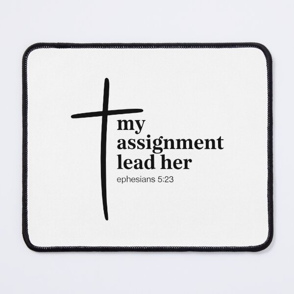 Item preview, My Assignment Lead Her Christian Shirt Ephesians 5:23 Bible Verse T-Shirt Minimalist Style designed and sold by Milosstudio.