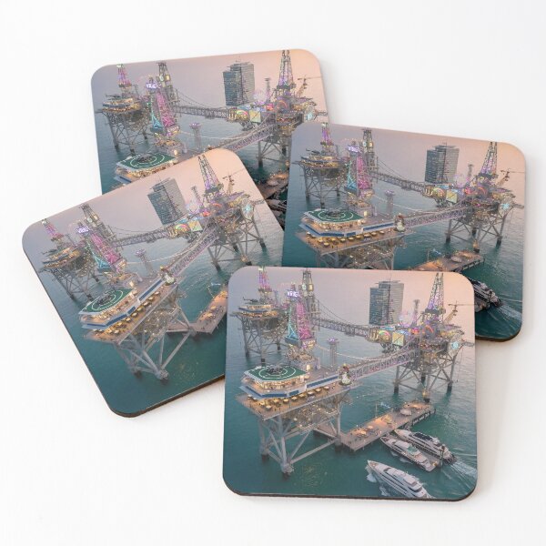 Item preview, The Rig, Arabian Gulf, Saudi Arabia designed and sold by GoldenVerseArt.