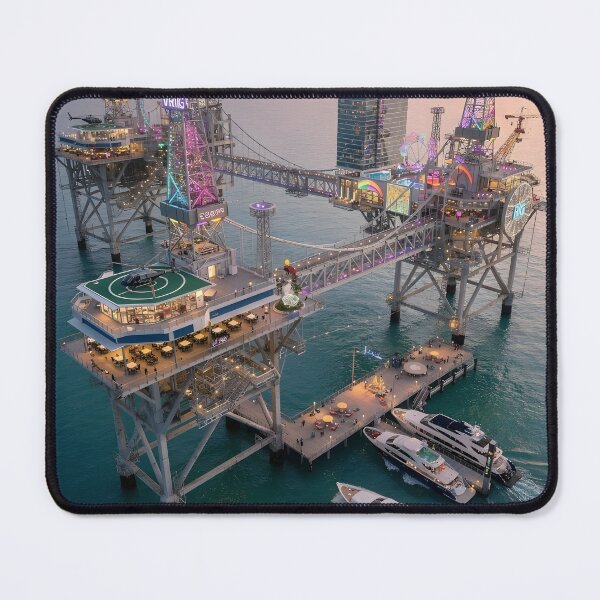 Item preview, The Rig, Arabian Gulf, Saudi Arabia designed and sold by GoldenVerseArt.