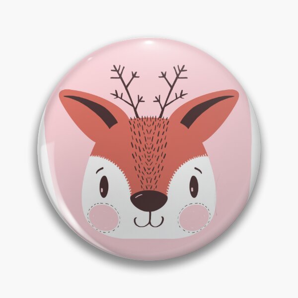 Item preview, Cute Deer Illustration – Scandinavian Folk Style designed and sold by Pupy-Preppy-Pop.