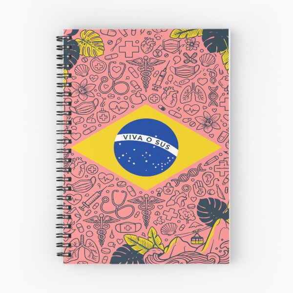 Item preview, Brazil Flag Viva o SUS - Public Health Support Art (Rio de Janeiro) designed and sold by edstorebeaches.