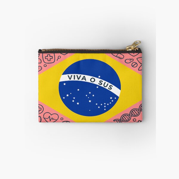 Item preview, Brazil Flag Viva o SUS - Public Health Support Art (Rio de Janeiro) designed and sold by edstorebeaches.