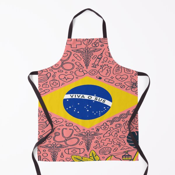 Item preview, Brazil Flag Viva o SUS - Public Health Support Art (Rio de Janeiro) designed and sold by edstorebeaches.