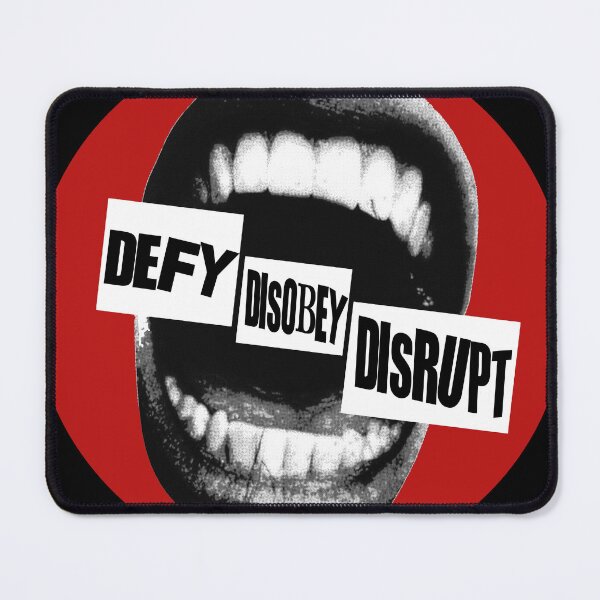 Item preview, defy disobey disrupt designed and sold by remerasnerdas.