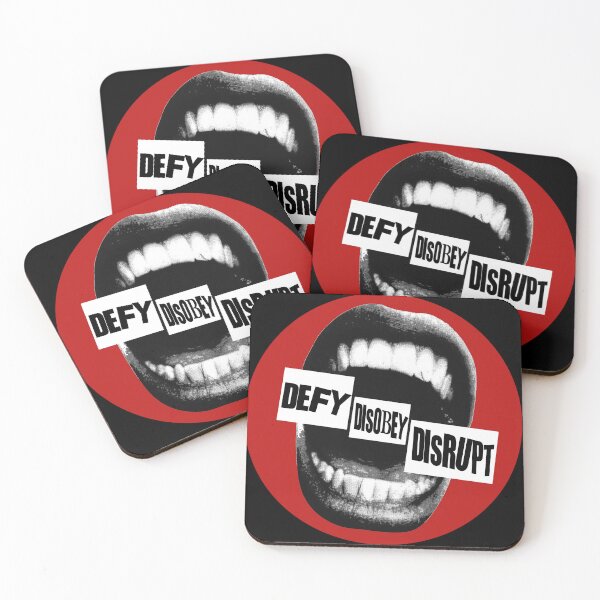 Item preview, defy disobey disrupt designed and sold by remerasnerdas.