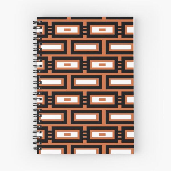 Item preview, Retro Geometric Seamless Pattern With Rectangular Tiles In Brown, Black And White designed and sold by studioart.