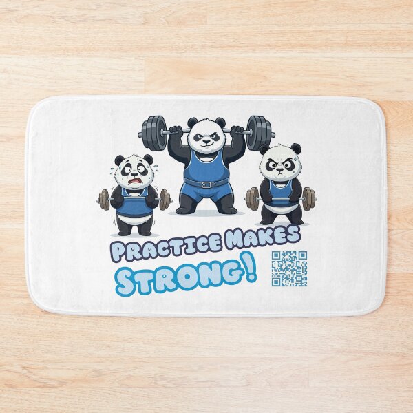 Item preview, Strong Panda Weightlifting – Practice Makes Strong designed and sold by jindezign.
