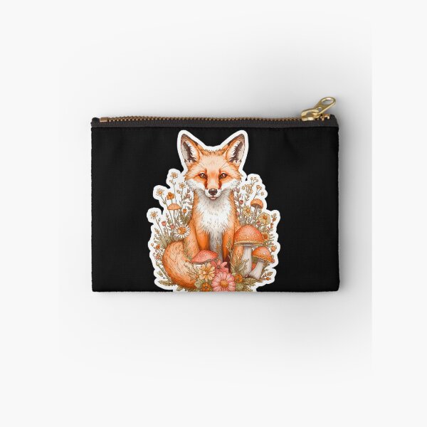 Item preview, Cute Forest Fox with Wildflowers Illustration designed and sold by Happy4uuuu.