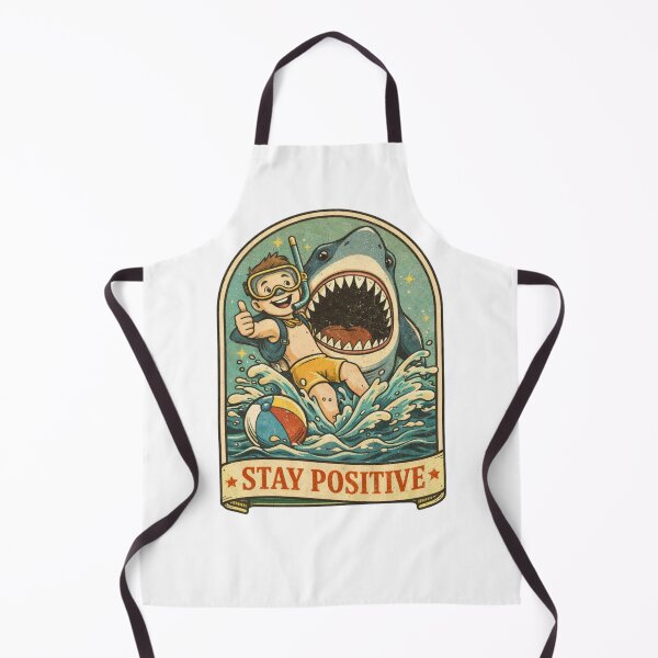 Item preview, Stay Positive Shark Humor designed and sold by Cheershirts.