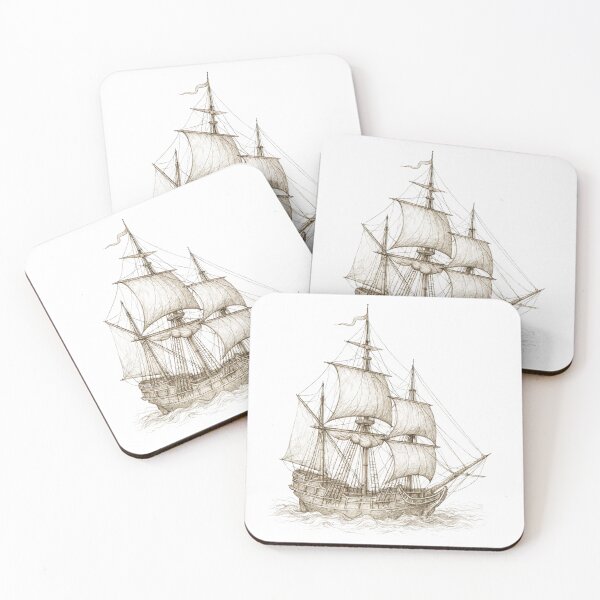 Item preview,  SAILING SHIP OCEAN SEA Vintage designed and sold by MWSailingClub.