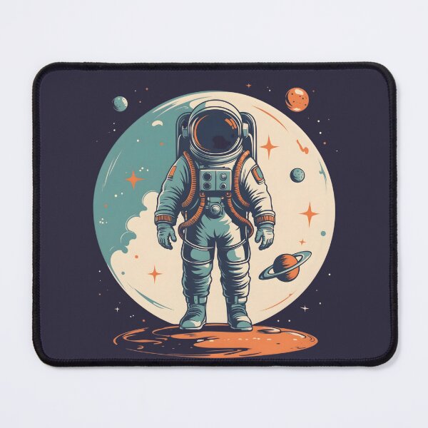 Item preview, Cosmic Explorer 04 | Retro Astronaut on Space Platform designed and sold by NK-Studios .