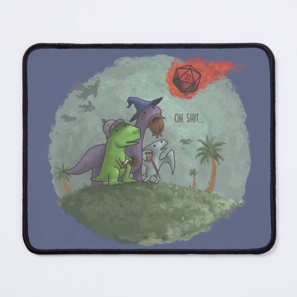 Item preview, Natural 20 Extinction Event - Funny Tabletop RPG Dinosaur designed and sold by MrGlayga.