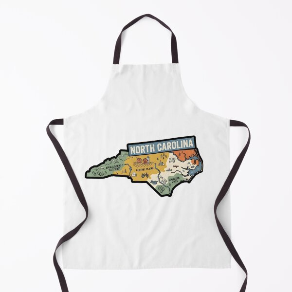 Item preview, North Carolina Illustrated Map – Hand-Drawn Rivers & Nature Adventure Sketch designed and sold by Paper Drip.