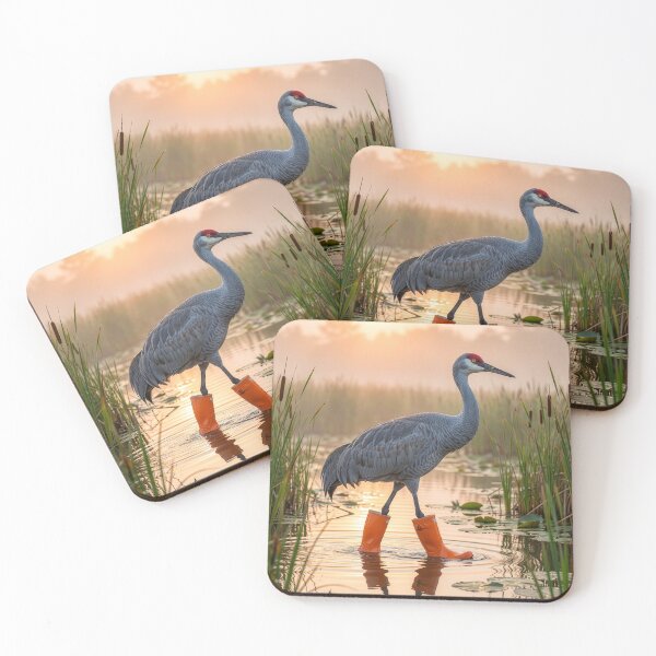 Item preview, Sandhill Crane Wades in Style designed and sold by Tridentulus.