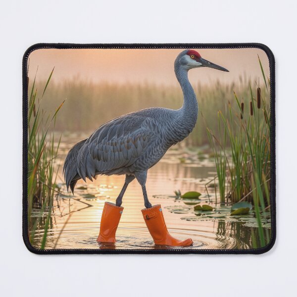 Item preview, Sandhill Crane Wades in Style designed and sold by Tridentulus.