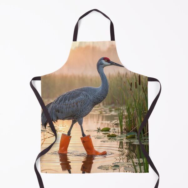 Item preview, Sandhill Crane Wades in Style designed and sold by Tridentulus.