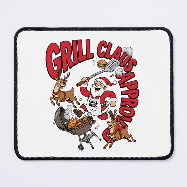 Item preview, funny grill claus christmas cookout santa meme designed and sold by ArtDesignTp.