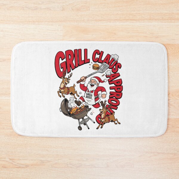 Item preview, funny grill claus christmas cookout santa meme designed and sold by ArtDesignTp.