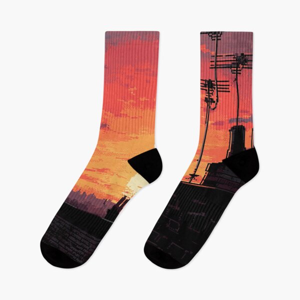 Item preview, Pixel Rooftop Cat at Sunset designed and sold by Rtymer.