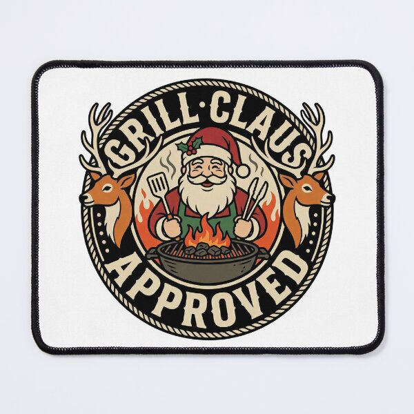 Item preview, grill claus funny bbq christmas holiday meme designed and sold by ArtDesignTp.