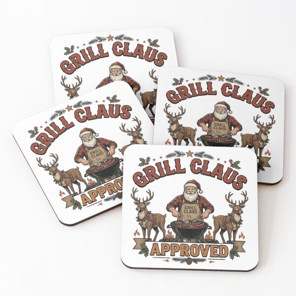 Item preview, funny santa grilling grill claus christmas humor designed and sold by ArtDesignTp.