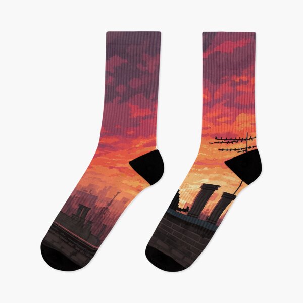 Item preview, Pixel Rooftop Cat at Sunset designed and sold by Rtymer.