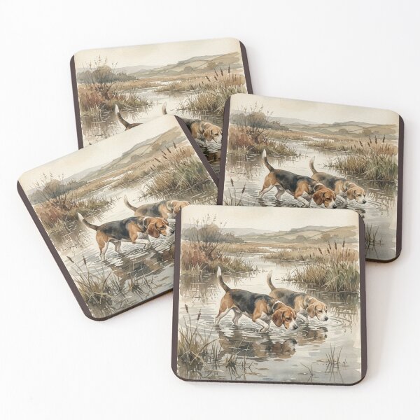 Item preview, Beagle Hunting Dog 90s Vintage Wildlife Mallard Graphic, Beagle Hunter designed and sold by faridman.