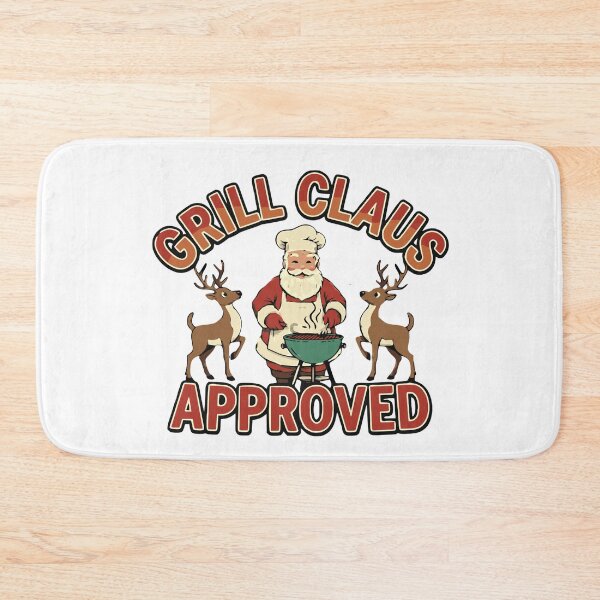 Item preview, grill claus christmas bbq party funny santa meme designed and sold by ArtDesignTp.