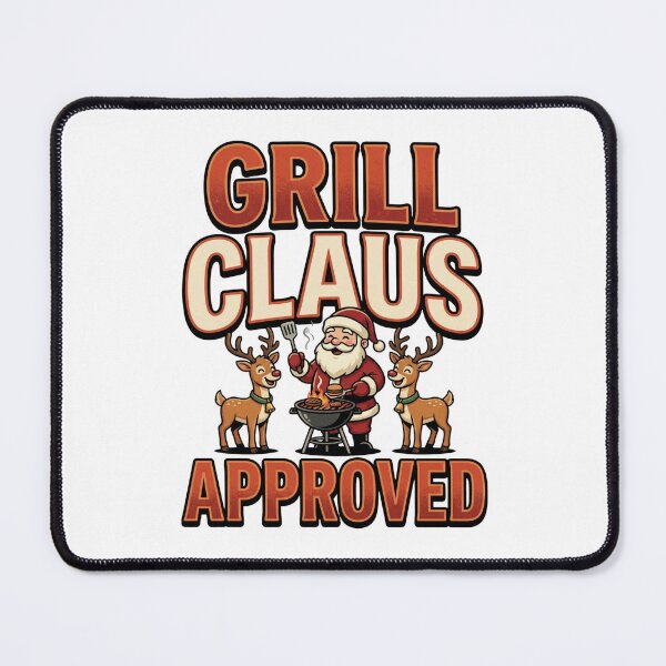 Item preview, funny grill claus santa hat christmas bbq humor designed and sold by ArtDesignTp.