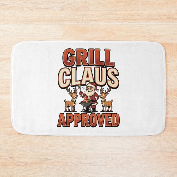 Item preview, funny grill claus santa hat christmas bbq humor designed and sold by ArtDesignTp.