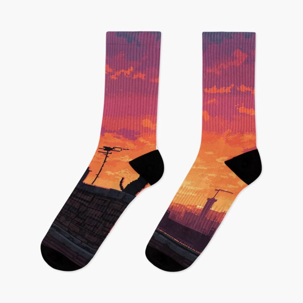Item preview, Pixel Rooftop Cat at Sunset designed and sold by Rtymer.