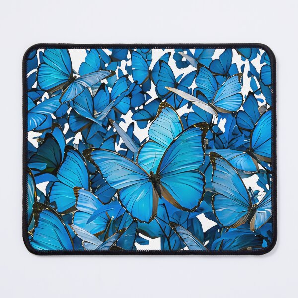 Item preview, Papillons Bleus | Blue Butterfly Swarm designed and sold by FrancophileFun.
