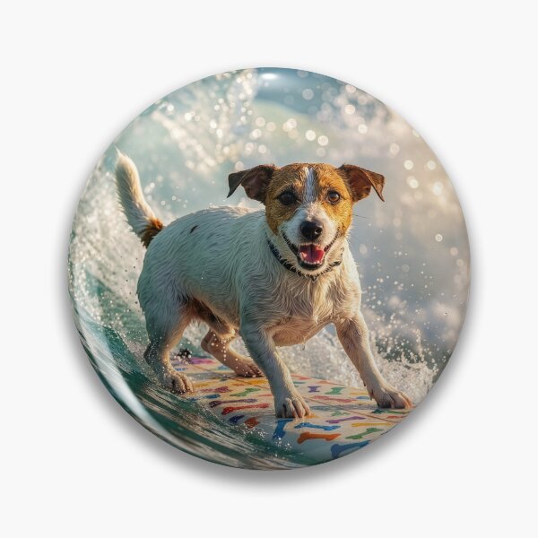 Item preview, Surfin' Jack Russell Terrier Feels the Stoke designed and sold by Tridentulus.
