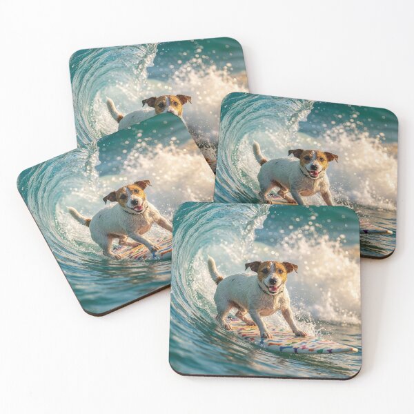 Item preview, Surfin' Jack Russell Terrier Feels the Stoke designed and sold by Tridentulus.