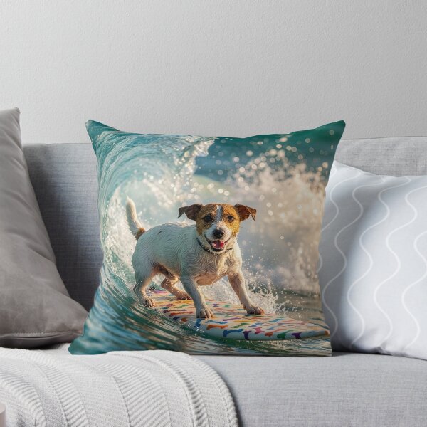 Item preview, Surfin' Jack Russell Terrier Feels the Stoke designed and sold by Tridentulus.