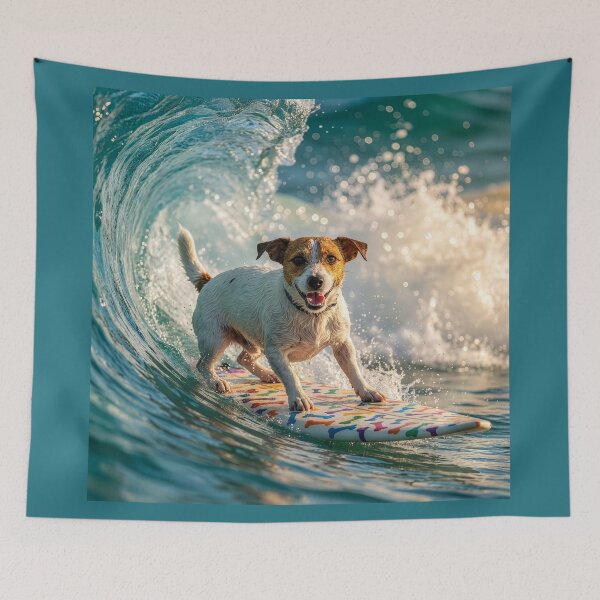 Item preview, Surfin' Jack Russell Terrier Feels the Stoke designed and sold by Tridentulus.