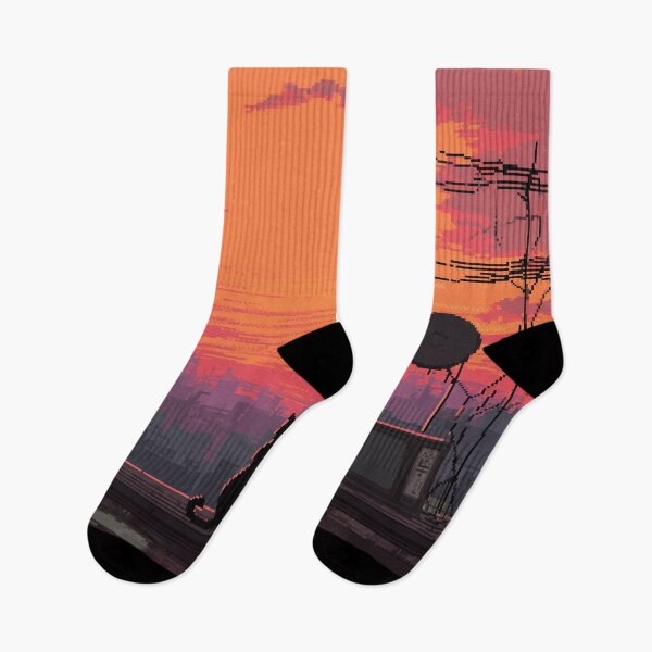 Item preview, Pixel Rooftop Cat at Sunset designed and sold by Rtymer.