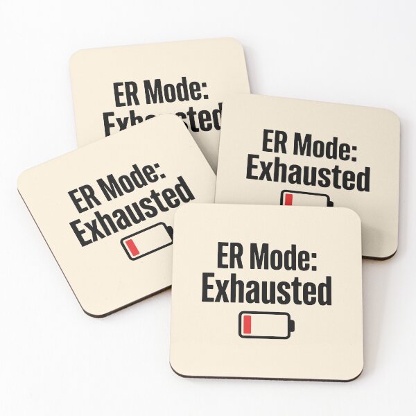 Item preview, ER Mode Exhausted Funny Nurse Burnout Gift Tired Medical Staff Gift Design designed and sold by Dantin.