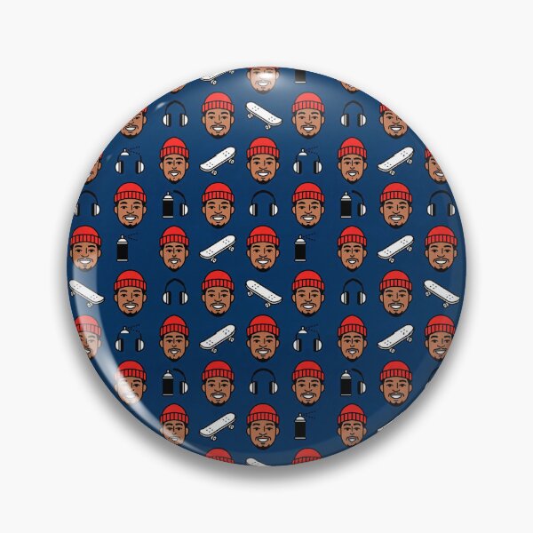 Item preview, Urban Skater Boy Pattern - Red Beanie Style designed and sold by edstorebeaches.