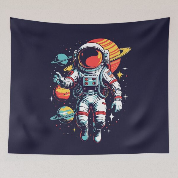 Artikelvorschau, Cosmic Explorer 05 | Retro Astronaut Floating in Deep Space entworfen und verkauft von NK-Studios .