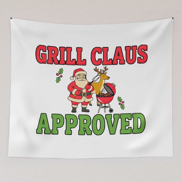 Item preview, grill claus funny christmas bbq party meme designed and sold by ArtDesignTp.