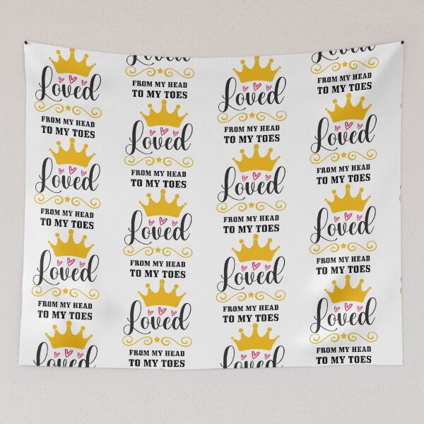 Item preview, Loved From My Head To My Toes - Cute Baby Newborn Nursery Gift designed and sold by FuzionRaptor.